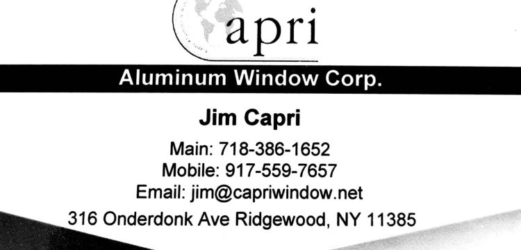 Capri Window Corp