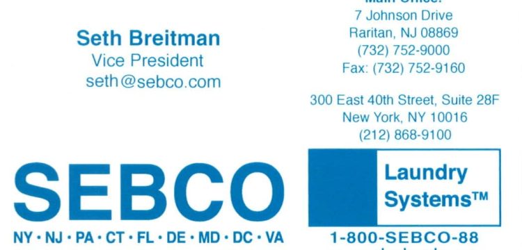 SEBCO Laundry Systems, Inc.